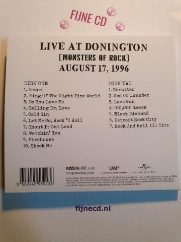 Back 2cd kiss   off the soundboard live at donington   0602445539536