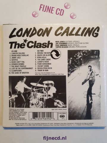 Back 2cd the clash   london calling   0887254469926
