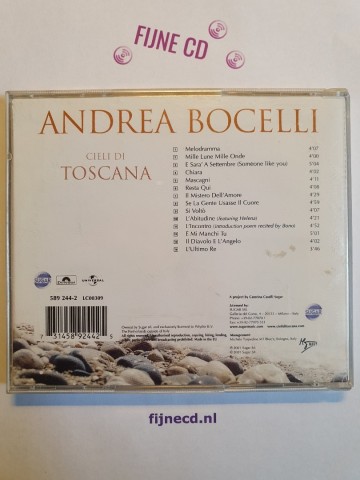 Back cd andrea bocelli   cieli di toscana   0731458924425