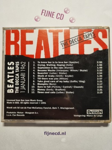 Back cd beatles   the decca tapes   puls 005