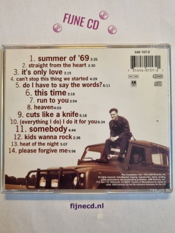 Back cd bryan adams   so far so good   0731454015721