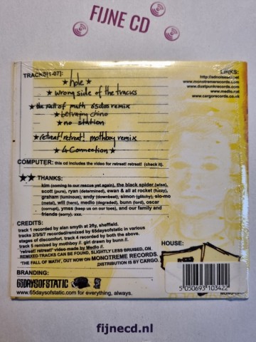 Back cd ep 65daysofstatic   hole   5050693103422