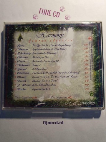 Back cd harmony  famous classics   muma 65316