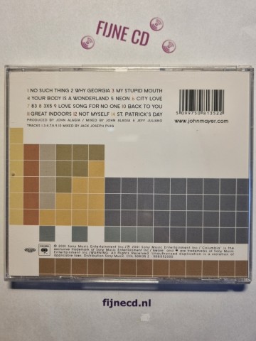 Back cd john mayer   room for squares   5099750813522