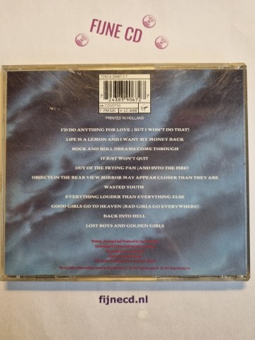 Back cd meat loaf   bat out of hell ii   0724383906727