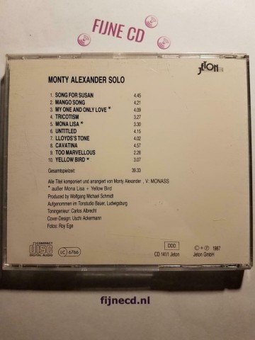 Back cd monty alexander   solo