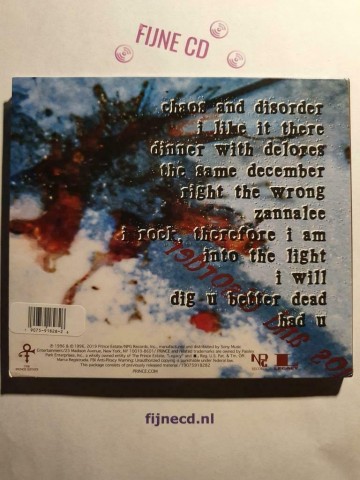 Back cd prince   chaos and disorder   0190759182826