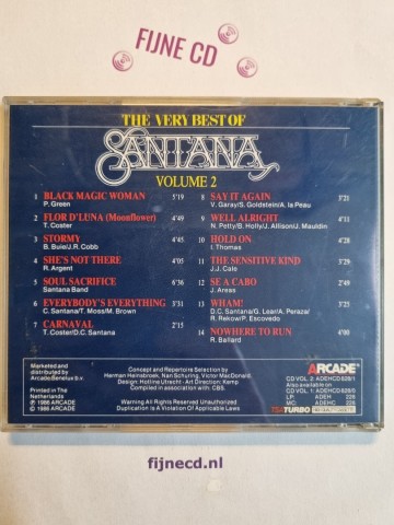 Back cd santana   the very best of santana volume 2   adehcd8281