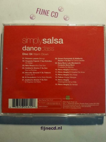 Back cd simply salsa dance class   warm down   0698458246226