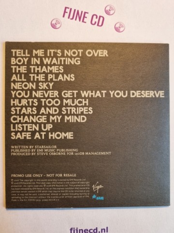 Back cd starsailor   all the plans   5099926772820