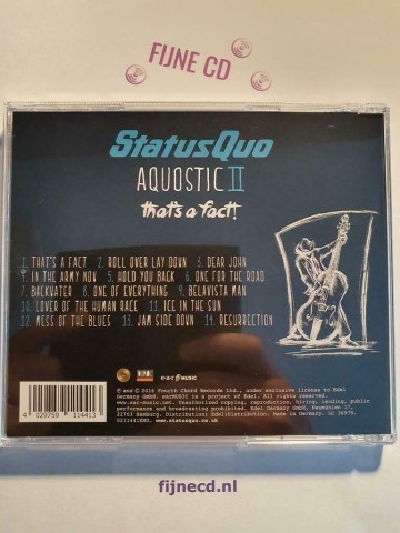 Back cd status quo   aquostic ii  thats a fact   4029759114413