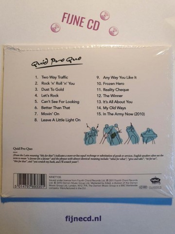 Back cd status quo   quid pro quo   5014797893351