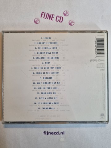 Back cd supertramp   the very best of   0082839709026