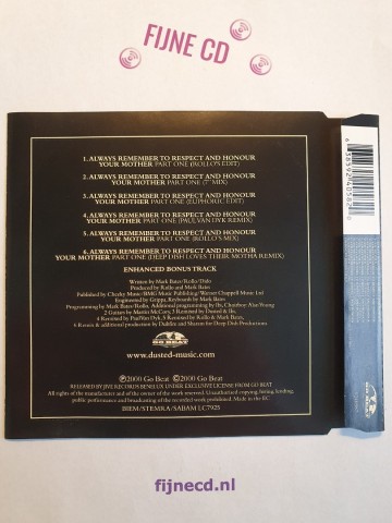 Back dusted   always remember to respect and honour your mother part one   0638592405820