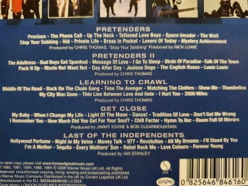 Tracks 5cd pretenders   original album series   0825646846160