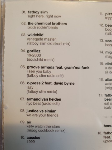 Tracks a cd fatboy slim   the fatboy slim collection   0888751289628