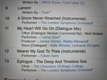 Tracks b dgs cd james horner   back to titanic   5099706069126