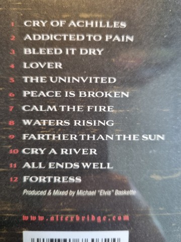 Tracks cd alter bridge   fortress   0016861760724