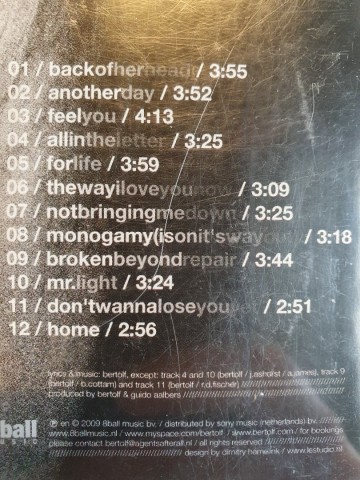 Tracks cd bertolf   for life   8717774661161
