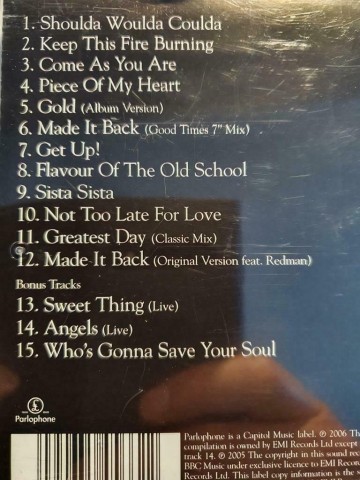 Tracks cd beverley knight   voice  the best of   0094635456622