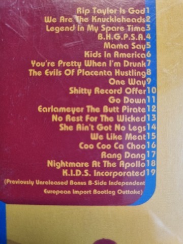 Tracks cd bloodhound gang   use your fingers   5099748070326