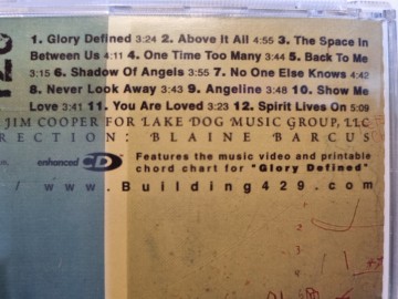 Tracks cd building 429   space in between us   0080688632120