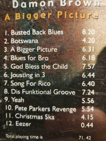 Tracks cd damon brown   a bigger picture   5020883330686