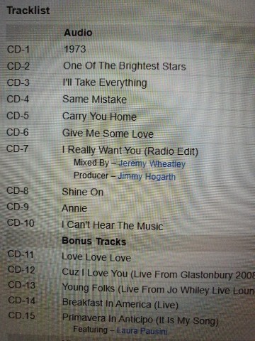 Tracks cd dgs cddvd james blunt   all the lost souls deluxe edition   0075678969539