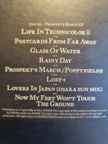 Tracks cd ep coldplay   prospekts march ep   5099926471129