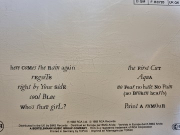 Tracks cd eurythmics   touch   0042284682022