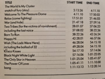 Tracks cd frankie goes to hollywood   welcome to the pleasuredome   4007196101951