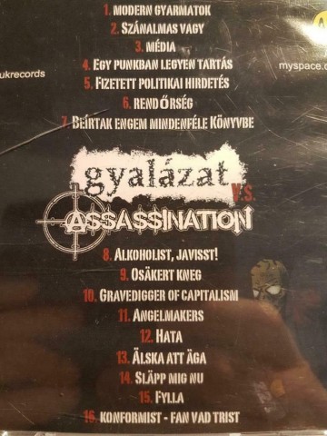 Tracks cd gyalazat   assassination   gyalazat vs assassination