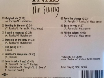 Tracks cd inxs   the swing   0602527710440