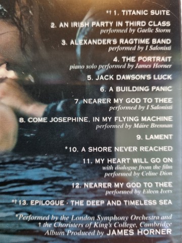 Tracks cd james horner   back to titanic   5099706069126