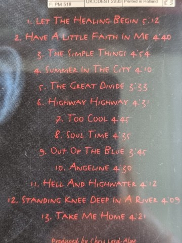Tracks cd joe cocker   have a little faith   0724382979227