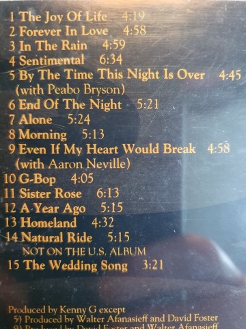 Tracks cd kenny g   breathless   0078221864626