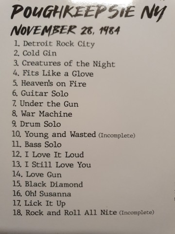 Tracks cd kiss   off the soundboard live in poughkeepsie 1984   0602455256485