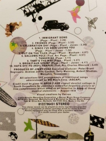 Tracks cd led zeppelin   led zeppelin iii   0081227964511