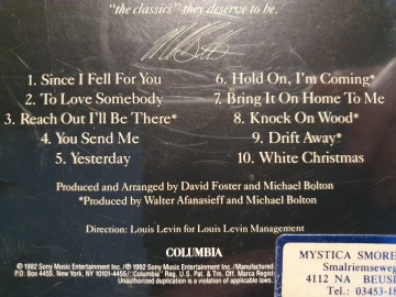 Tracks cd michael bolton   timeless  the classics   0074645278322