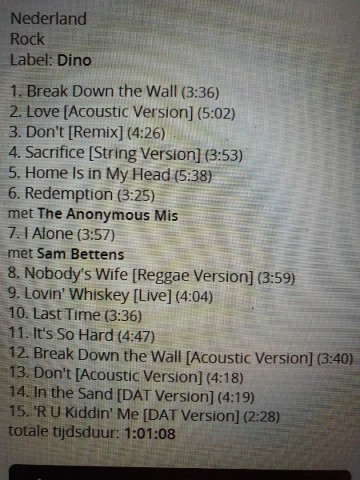 Tracks cd mm cddvd anouk   lost tracks    0724353260026