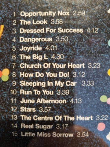 Tracks cd roxette   the pop hits   0724358215526