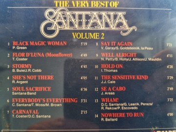 Tracks cd santana   the very best of santana volume 2   adehcd8281