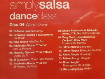 Tracks cd simply salsa dance class   warm down   0698458246226