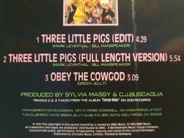 Tracks cd single green jellij   three little pigs   0743211514224