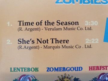 Tracks cd single the zombies   time of the season   8713843951416