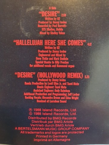 Tracks cd single u2   desire   4007196616707