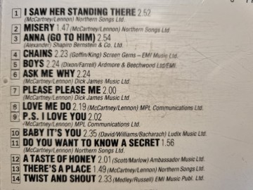 Tracks cd the beatles   please please me   0077774643528