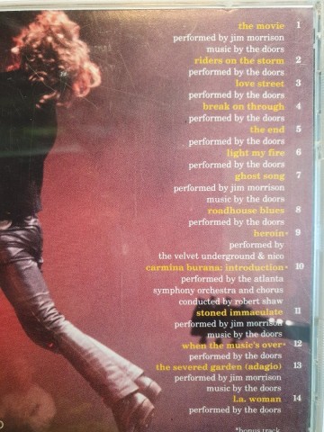 Tracks cd the doors   music from the original motion picture   0075596104722