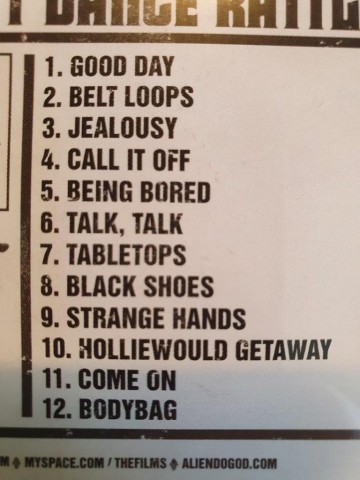 Tracks cd the films   dont dance rattlesnake   5425001461356