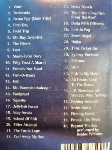 Tracks cd thomas newman   finding nemo  an original soundtrack   5050466685926